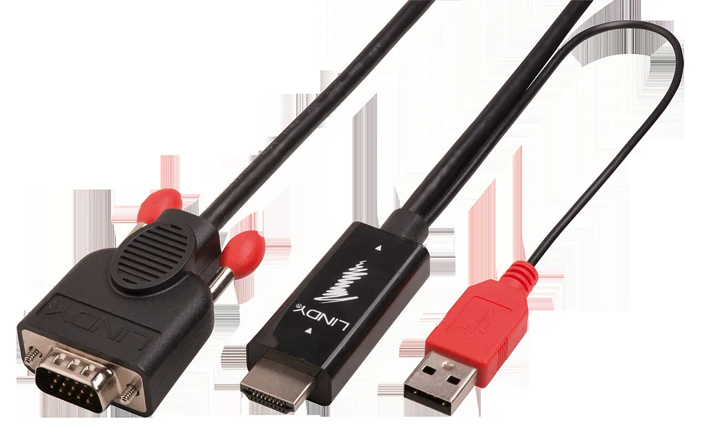 Offerta Lindy 41455 Cavo HDMI VGA Attivo 1m - Spedizione Rapida