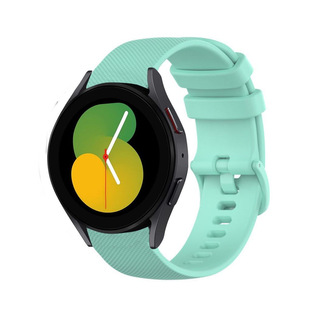 Strap-it Samsung Galaxy Watch 5 - 40mm Luxus-Silikonarmband (Aqua)