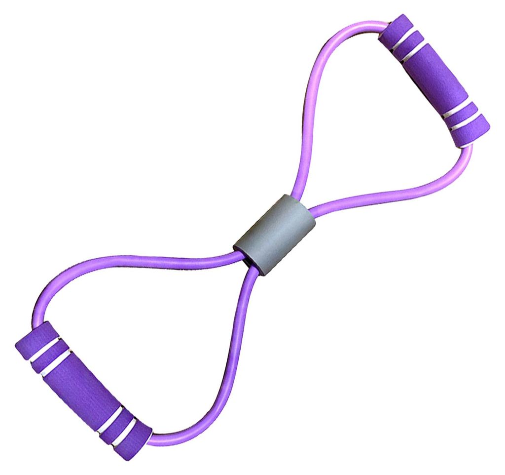 Widerstandsband in Form einer Acht mit Griffen für Arm-, Rücken- und Schultertraining, elastisches Seil, Yoga- und Fitness-Zugseil für Männer u...