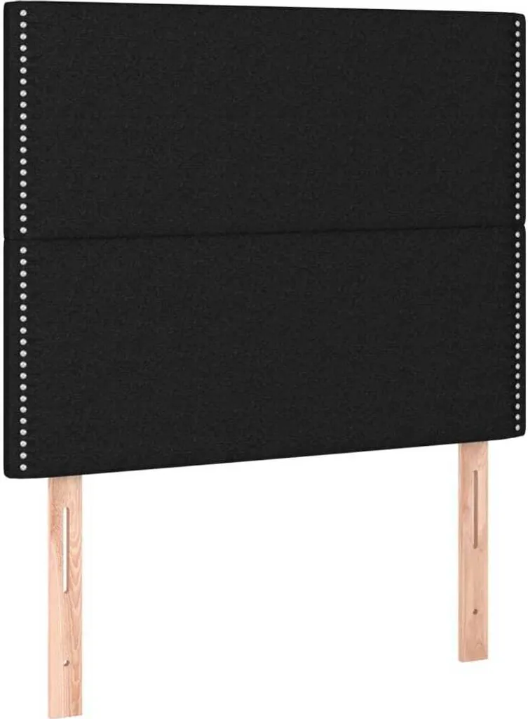 Testiera Letto SYFAX™ 80x5 cm Nera - Tessuto Moderno Altezza Regolabile