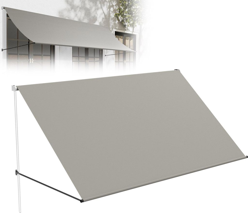 XMTECH Fallarmmarkise 235 x 145 cm Balkonmarkise Produktbild 