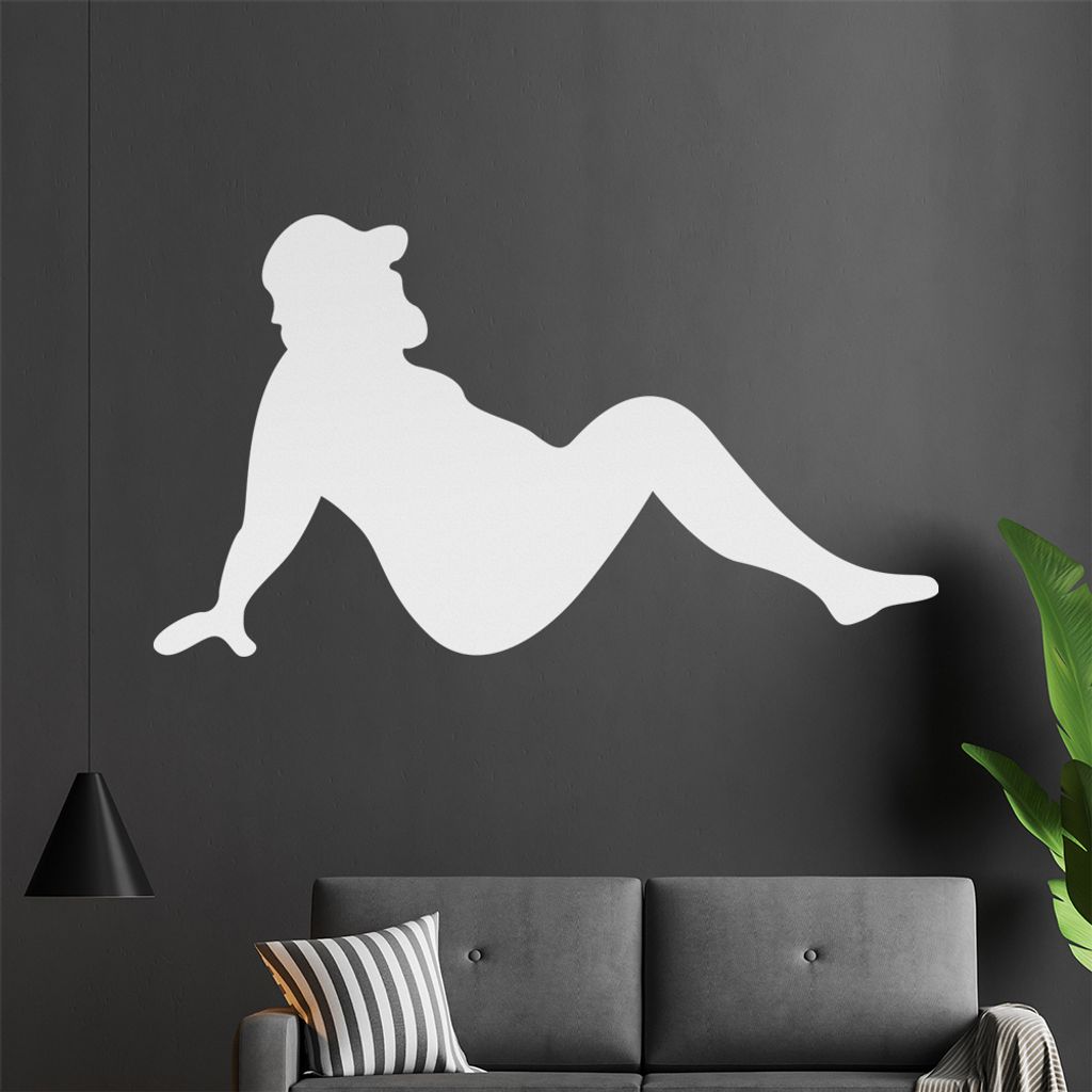 chillender Trucker Wandtattoo in 6 Größen - Wandaufkleber Wall Sticker - Dekoration, Küche, Wohnzimmer, Schlafzimmer, Badezimmer