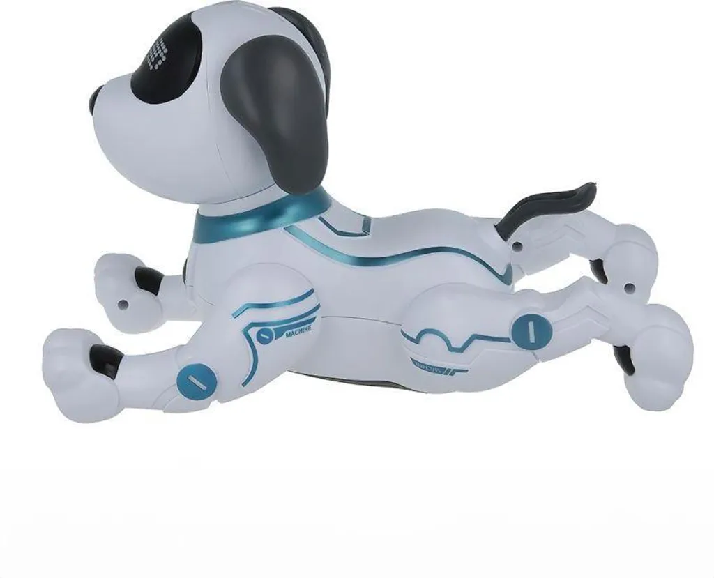 Robot Chien Interactif pour Enfant - Jouet Télécommandé Éducatif Blanc - 9