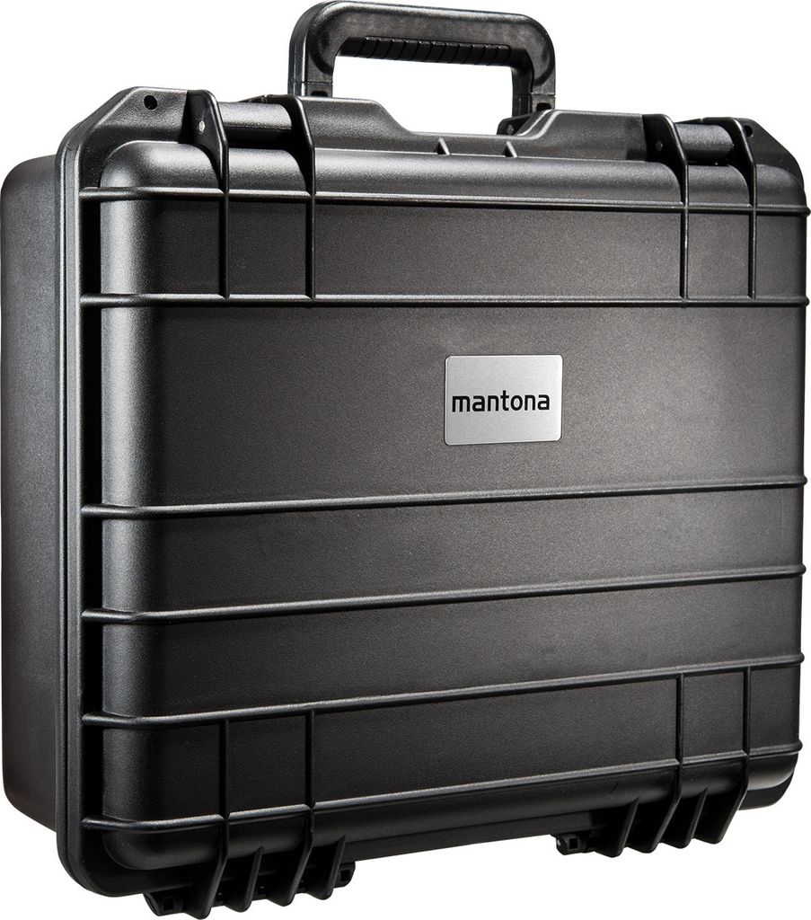 Mantona Outdoor Schutzkoffer M+, wasserdichter Fotokoffer 18 l , Kamerakoffer staubdicht & stoßfest, Transportkoffer mit Schaumstoffeinlagen, idea...
