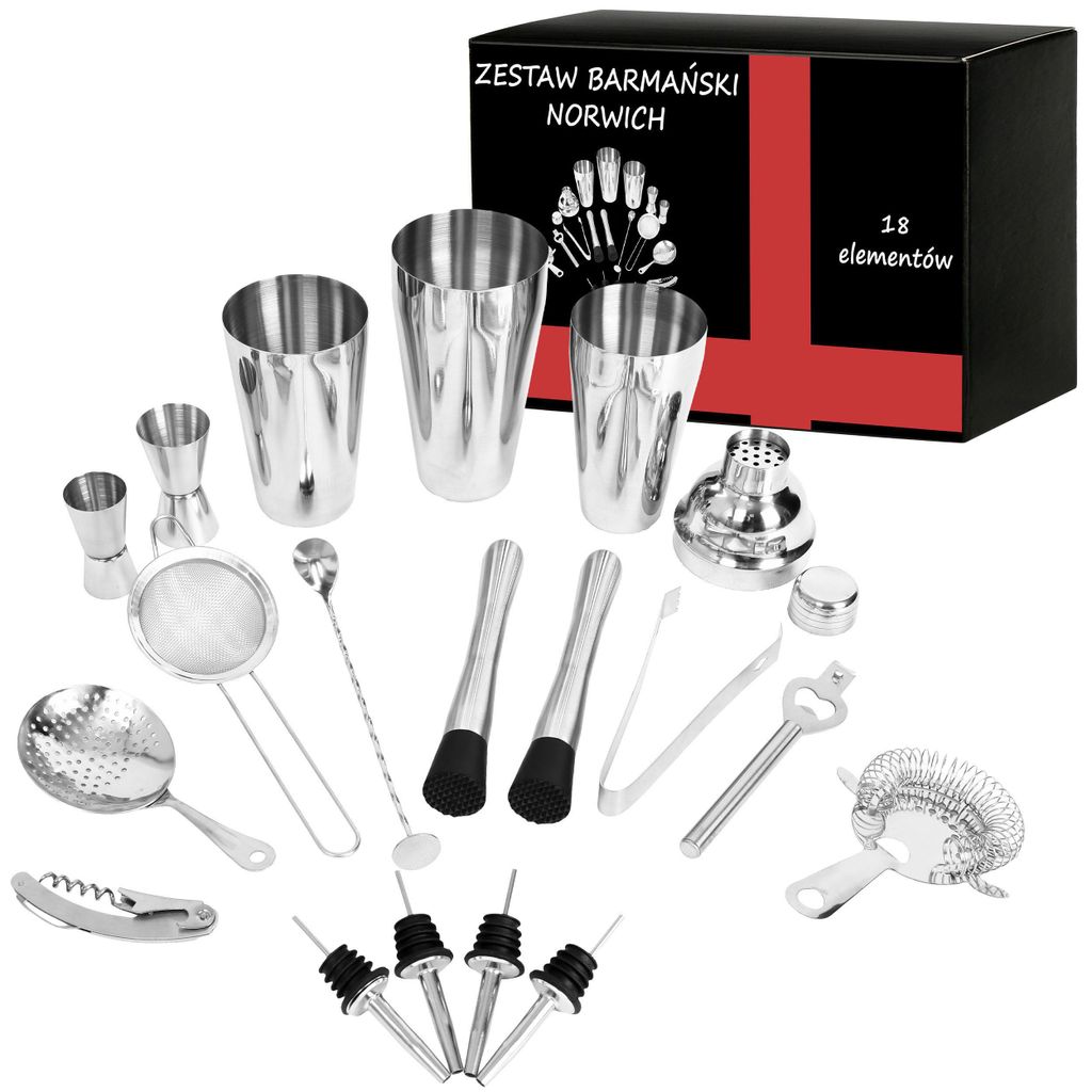 Norwich Premium 18-teiliges Barkeeper-Set Produktbild 