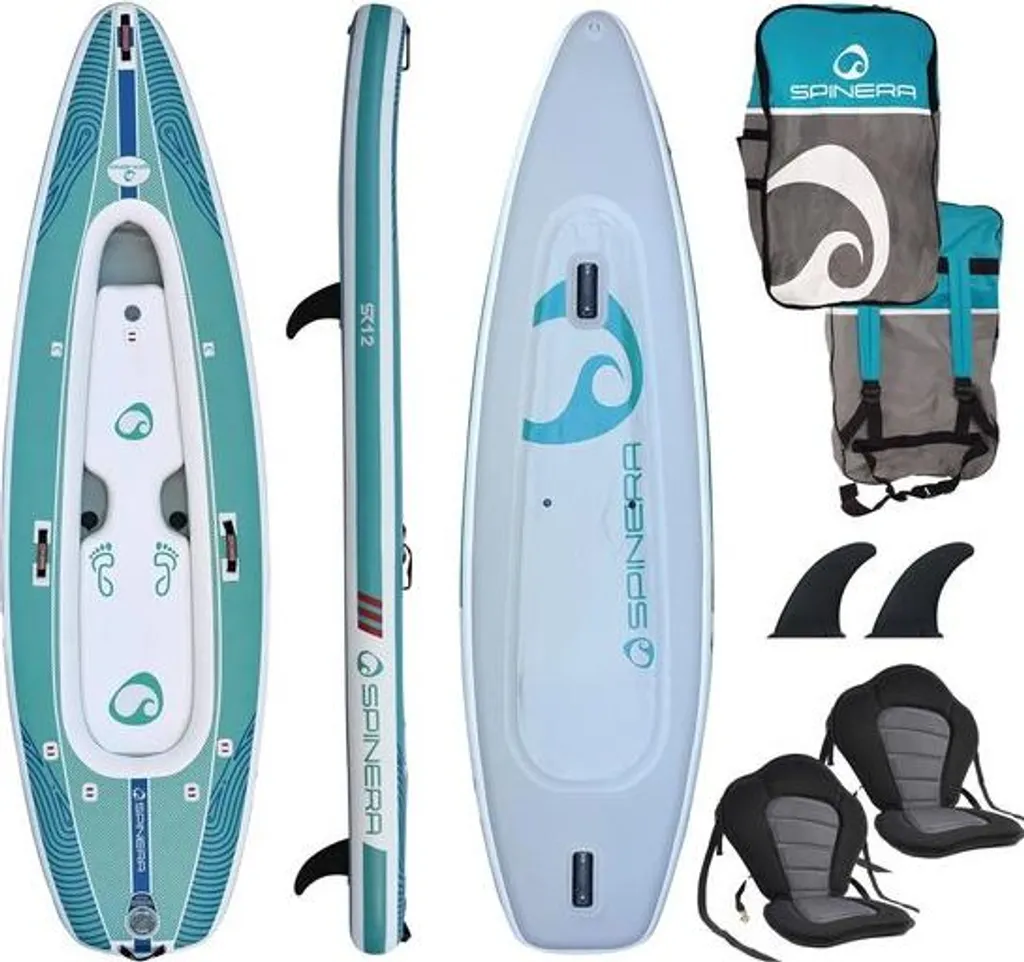 Planche de Paddle et Kayak Spinera SK 12 pour Randonnée en Mer et Lac 365cm