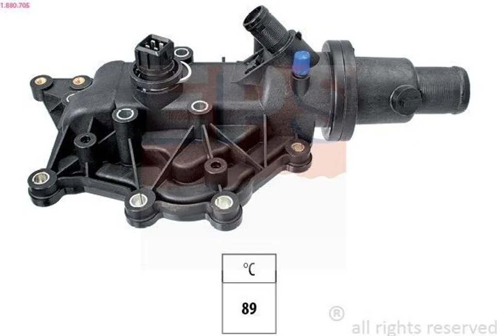 Boîtier thermostat de rechange pour Renault Clio III et Grand Scenic
