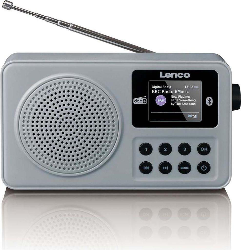 LENCO PDR-034GY – Tragbares DAB+/FM-Radio mit Bluetooth® Produktbild 