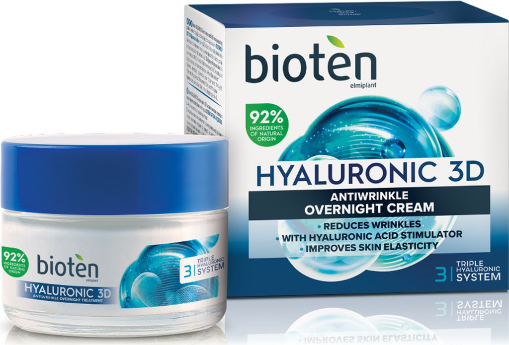 Bioten Hyaluronic 3D Anti-Falten Nachtcreme, 50 ml