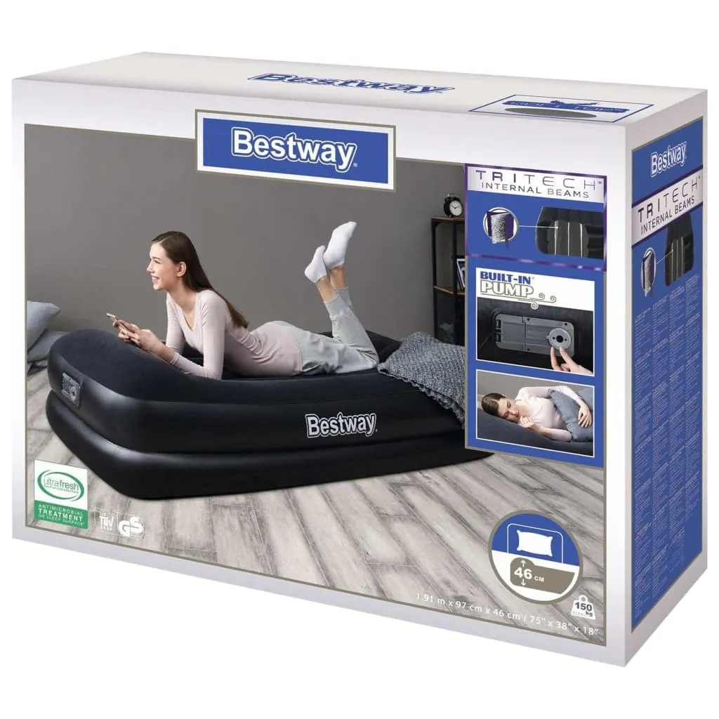 Matelas Gonflable d'Appoint pour Invités avec Pompe Électrique Rapide - 11