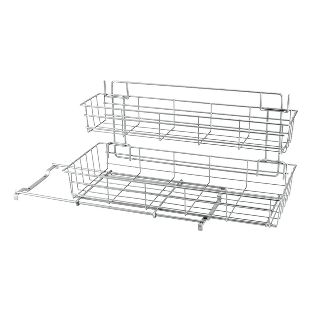Scaffale Estensibile Metaltex Siltex Argento 20x58x28 cm per Cucina