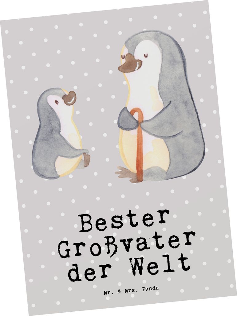 Mr. & Mrs. Panda Grußkarte Pinguin Bester Großvater der Produktbild 