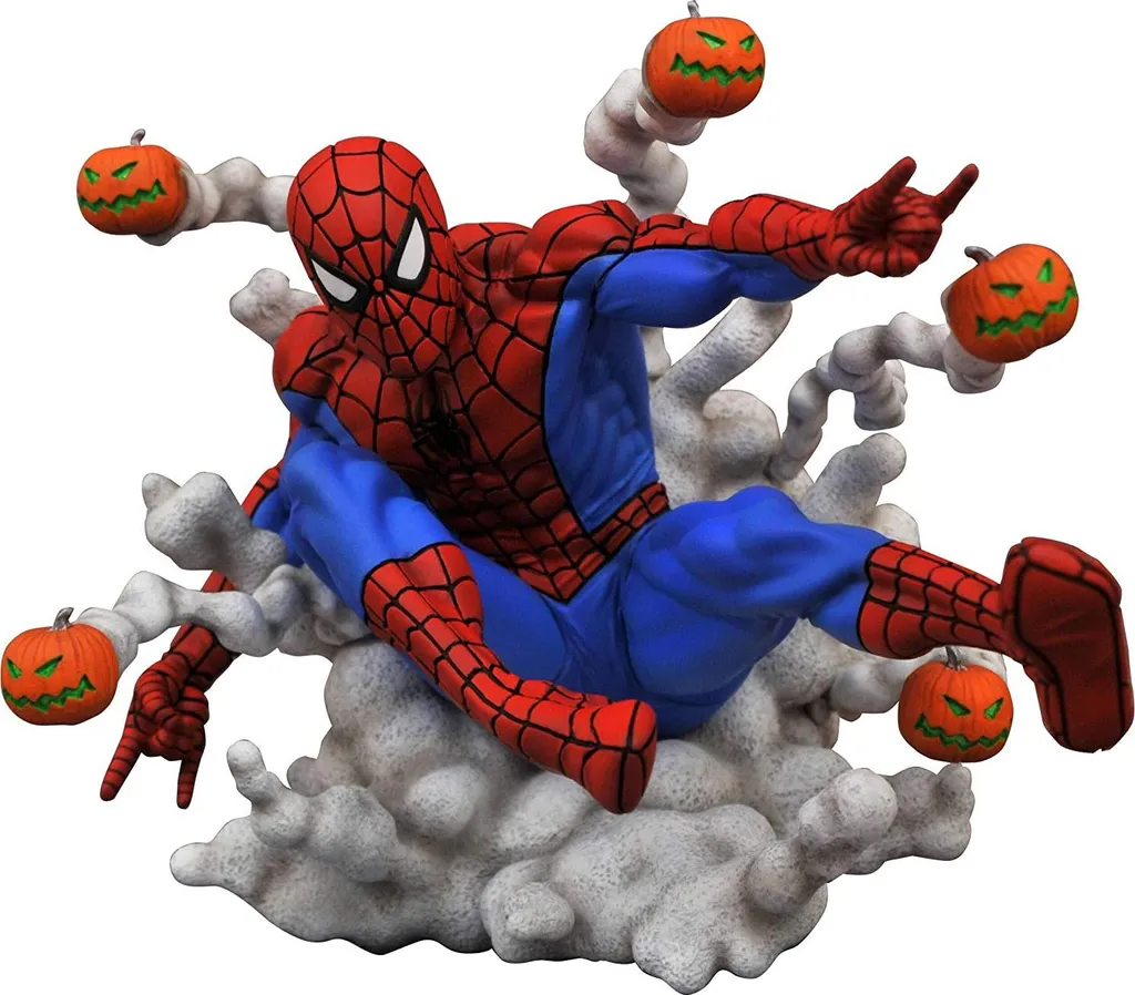 Spider-Man Marvel Gallery 17 cm avec Effets de Bombes Citrouilles PVC