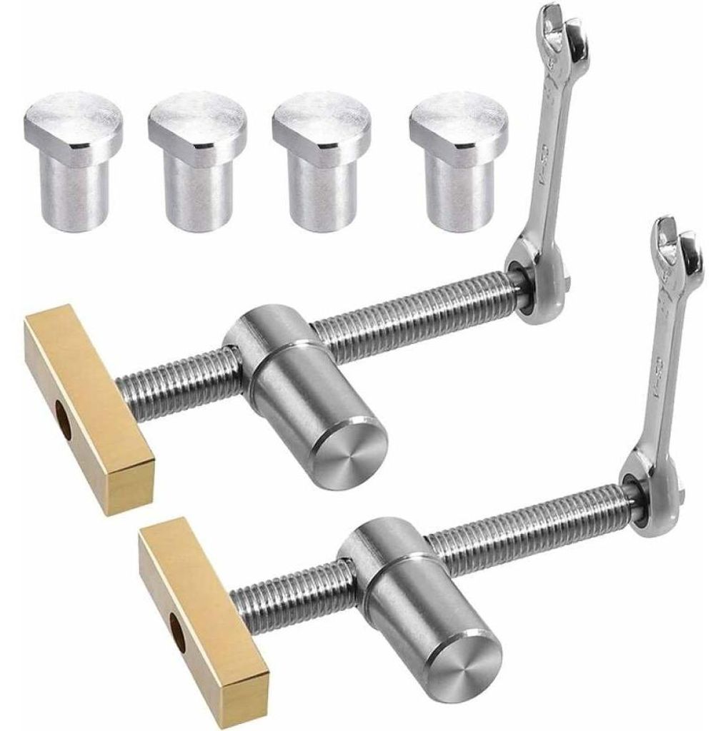 2-teiliges Tisch-Werkbank-Schnellspannsystem mit 4 Bankhaken für 20-mm-Bohrungen, DIY-Positionierungs-Werkbankanschlag und Schnellspannklemmen fü...
