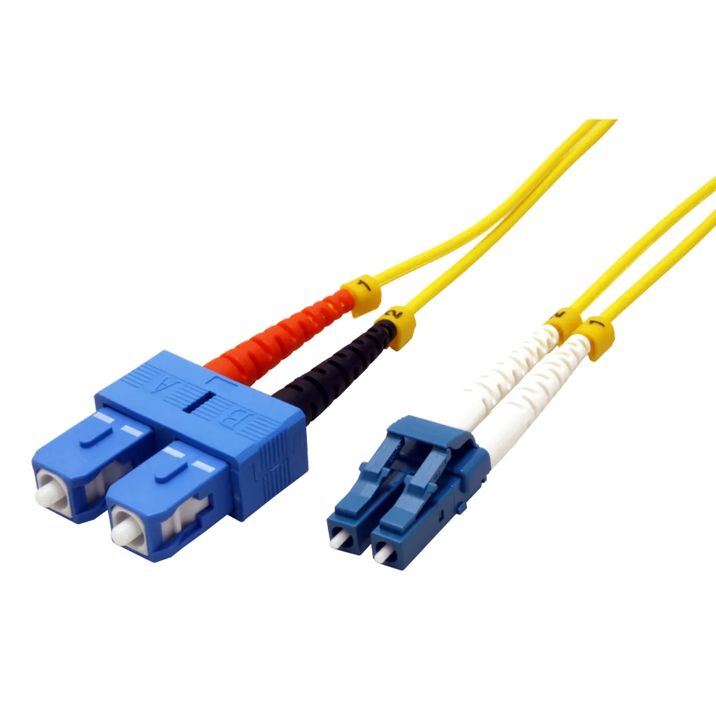 Cavo Fibra Ottica Roline LC/SC 3m 9/125 OS2 Monomodale LSZH - Alta Velocità