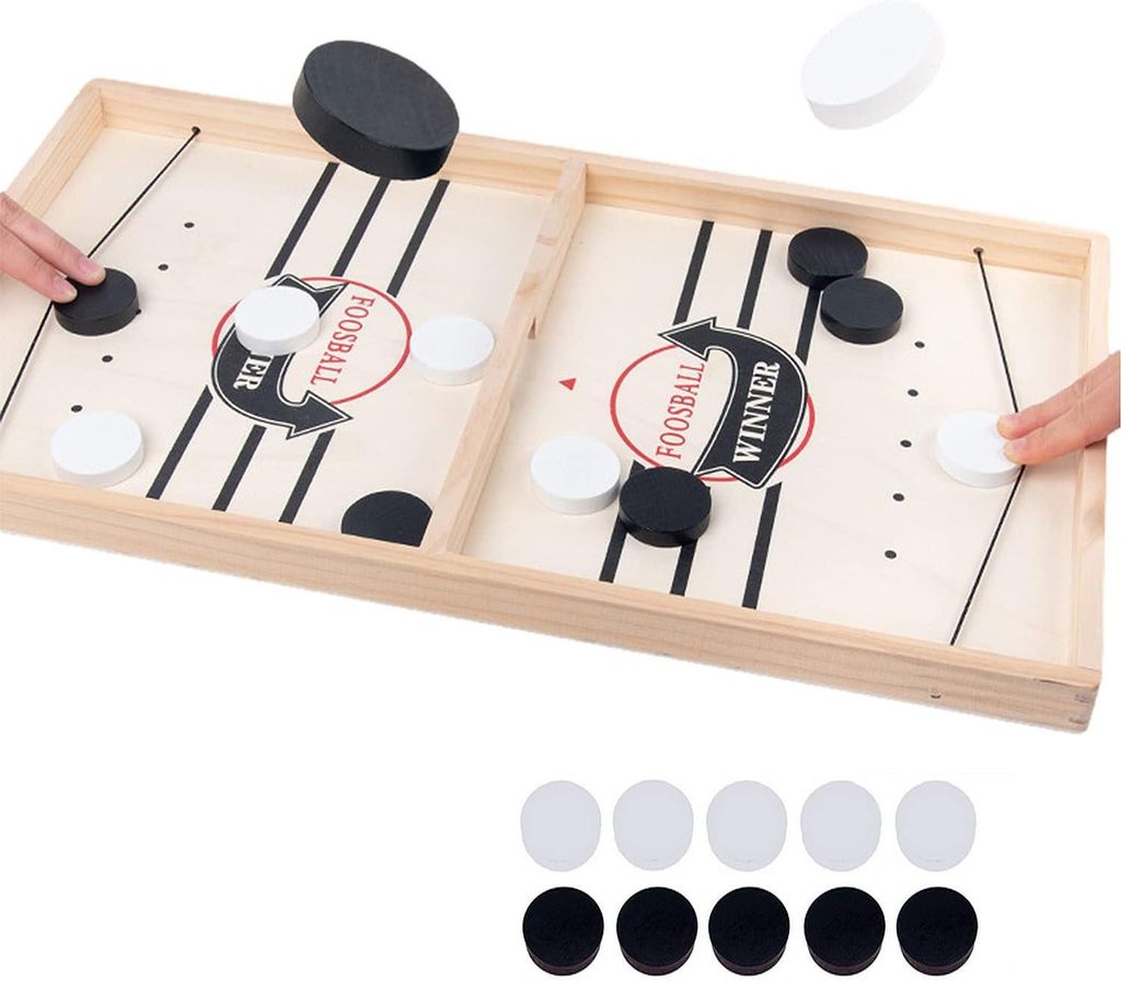 1 Stück Tischspiele, Tisch-Eishockey, Bumper-Schach, Air-Hockey-Quick-Lob-Spiel