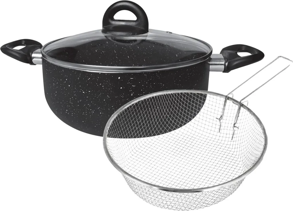 Friggitrice Cheffinger per Induzione 24cm - Set Completo 3 Pezzi