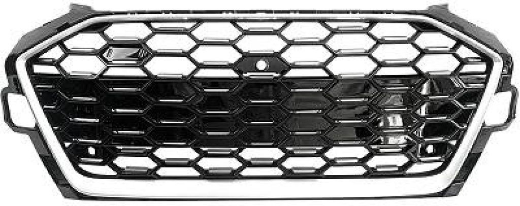DIEDERICHS 1020843 Kühlergrill Frontgrill für AUDI A4 B9 Avant (8W5, 8WD) Schwarz/Silber