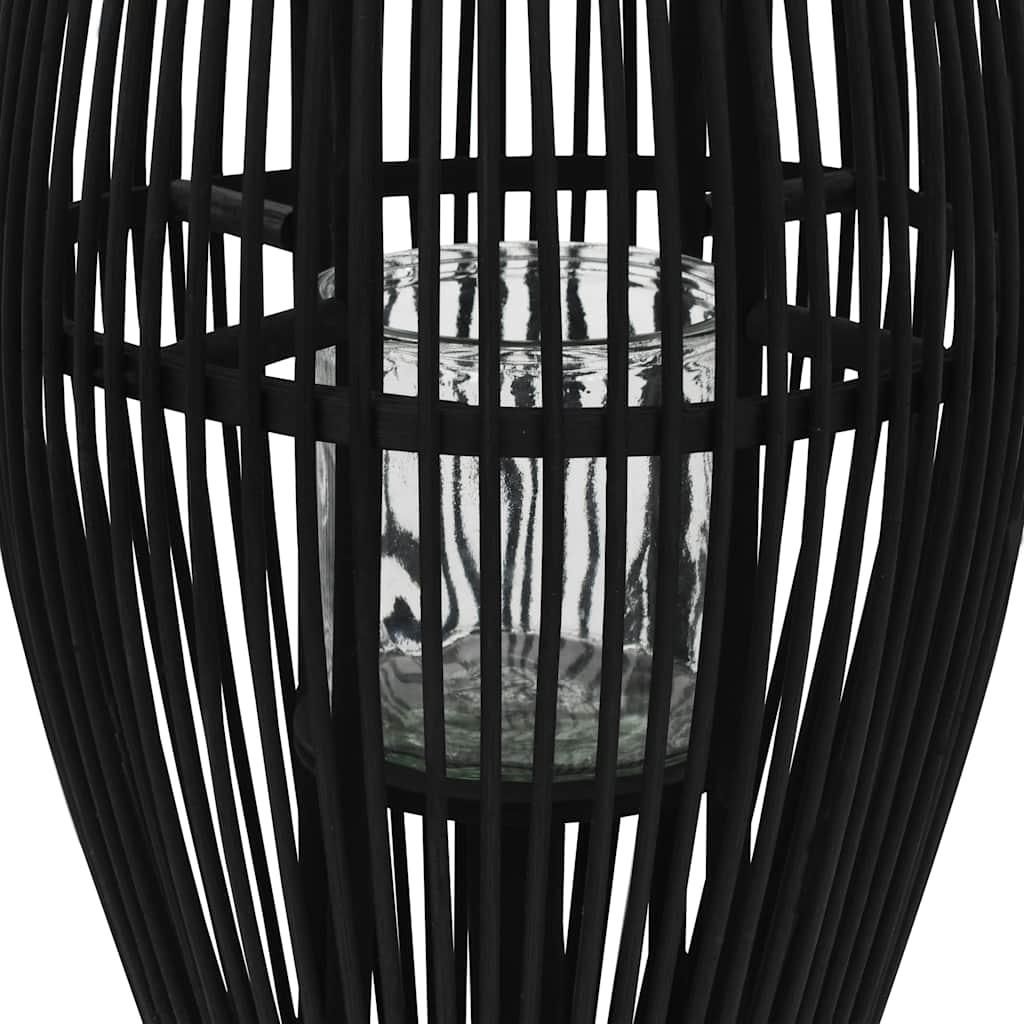 vidaXL Závesný svietnik Bamboo Black 60 cm Obrázok produktu 