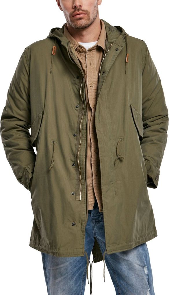 Brandit Parka Herren M51 Parka oliv Basics 73% Baumwolle, 27% Nylon XXL