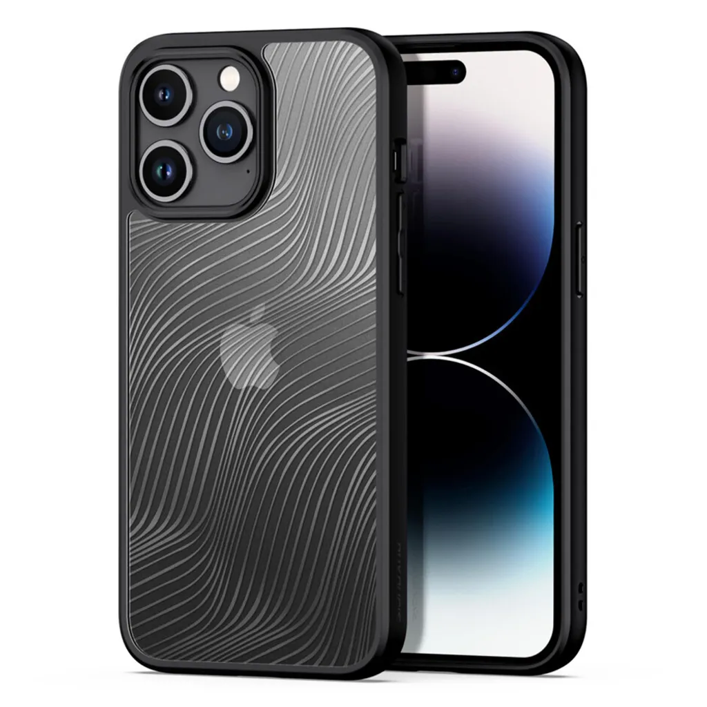 Custodia Dux Ducis Aimo iPhone 15 Pro: Protezione Anti-impronta Elegante