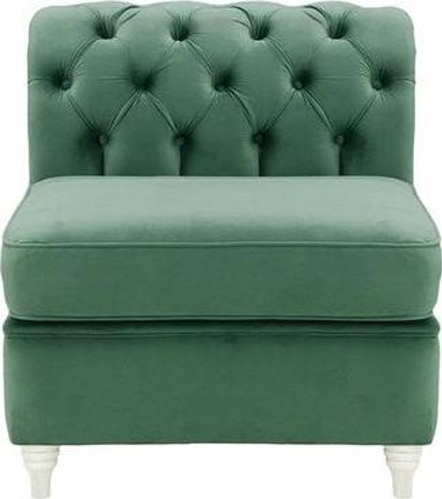 Chesterfield Modul - Innenelement, einsitzig (1CP)-Velluto 12-white