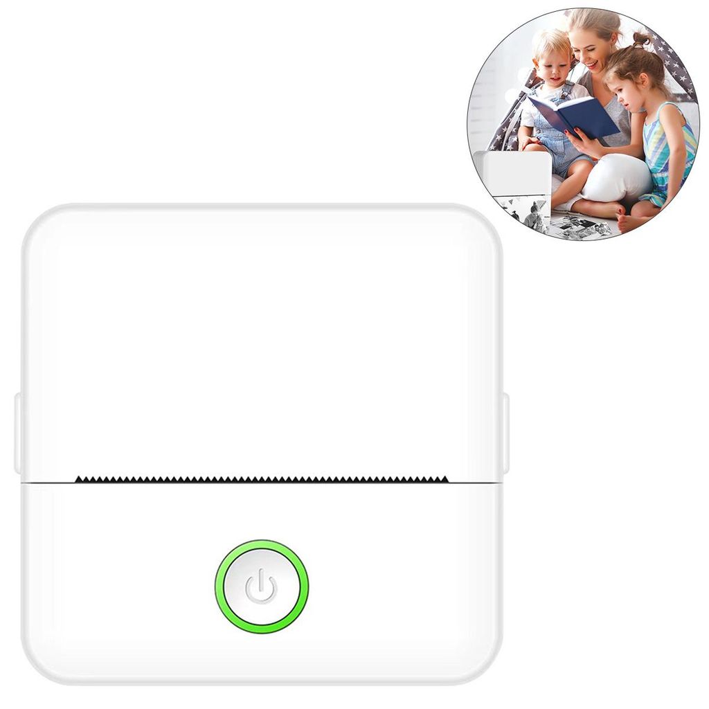 X6 Labelprinter, tragbarer tintenloser Thermo-Bluetooth-Etiketten-Fotodrucker für Tagebücher, Unterhaltung, für Kinder, 5 Rollen Druckpapier gratis