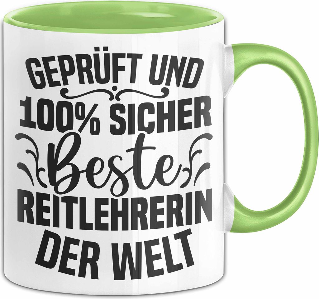 Reitleherin Tasse Geschenk Beste Reitlehrerin Der Welt Produktbild 