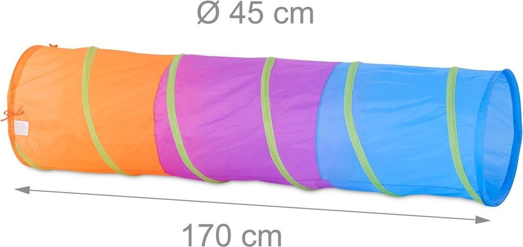 Bunter Spieltunnel für Kinder