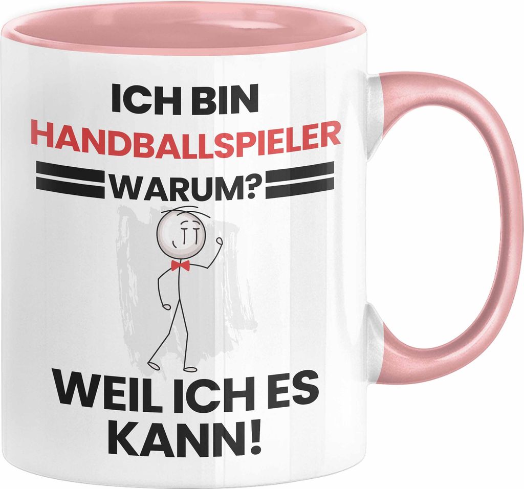 Handballspieler Geschenk Tasse Lustiger Spruch Ich Bin Handballspieler Warum Weil Ich Es Kann Geschenkidee Bester Handballspieler Geburtstag Kaffee...