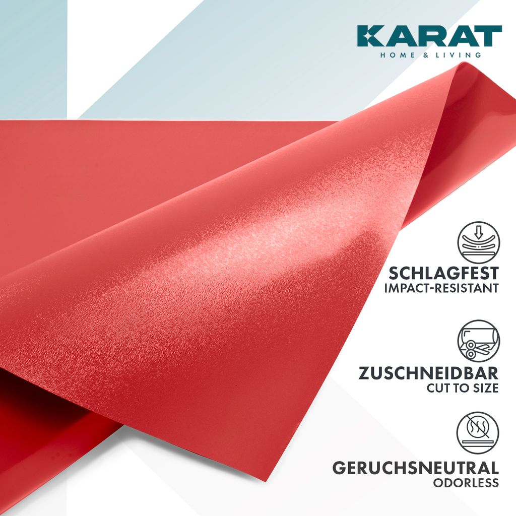 KARAT Neo - Tappetino Protettivo per Pavimenti duri, per Sedia da Ufficio, parquet, Laminato, Sedia da Ufficio, Spessore: 1,5 mm (Blu, 90 x 150 cm