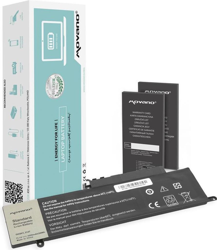 GK5KY 92NCT Akku für Dell Inspiron 3147 7347