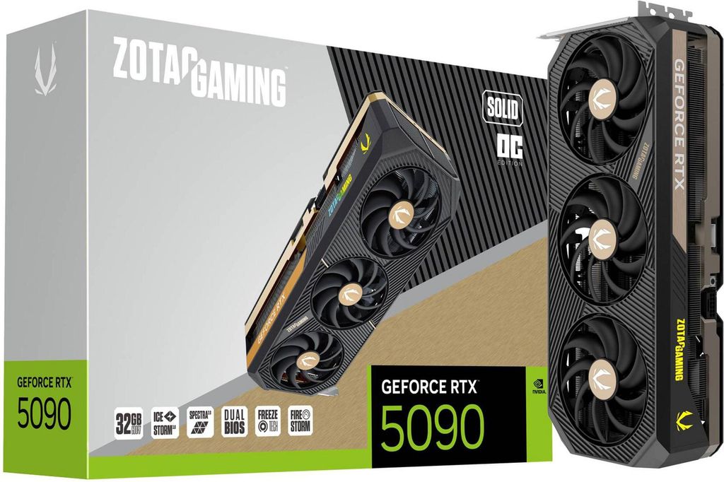 GeForce RTX 5090 SOLID OC (DLSS 4, 3x DisplayPort, 1x HDMI Produktbild 