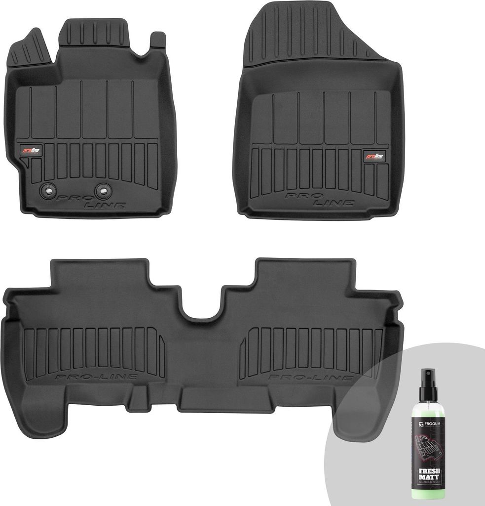 FROGUM ProLine 3D Gummimatten Exklusiven Auto Fußmatten Autofussmatten für Toyota Urban Cruiser 2008-2014