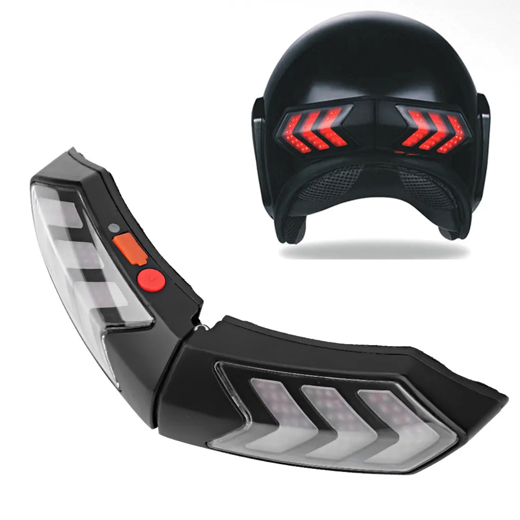 Lampe d'avertissement casque pour rouler de nuit - Visibilité LED - 3