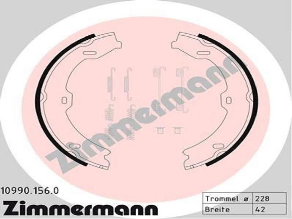 ZIMMERMANN Bremsbackensatz, Feststellbremse Artikel: 10990.156.0