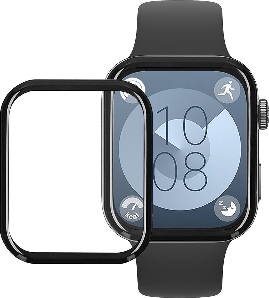kwmobile 2x Transparente Displayschutzfolie kompatibel mit Huawei Watch Fit 3 / Fit 4 Folie - Schutzfolie für Fitness Tracker - robuster Displaysc...