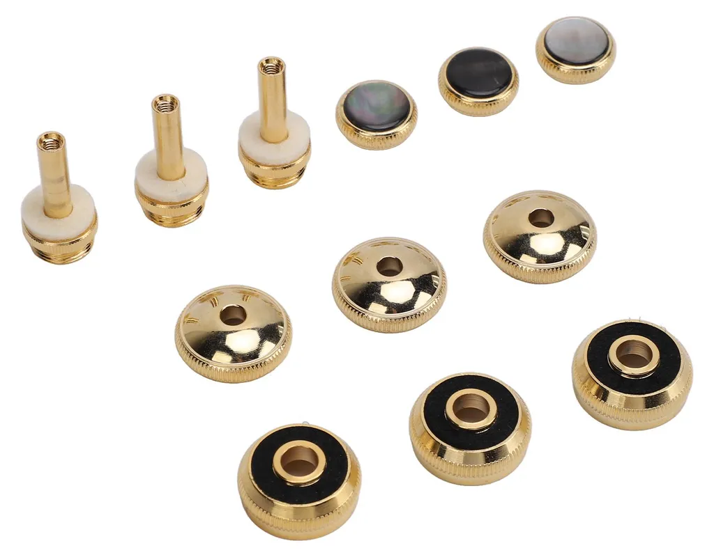 Accessoire de piston pour trompette avec insert en nacre d'ormeau 13mm - 9