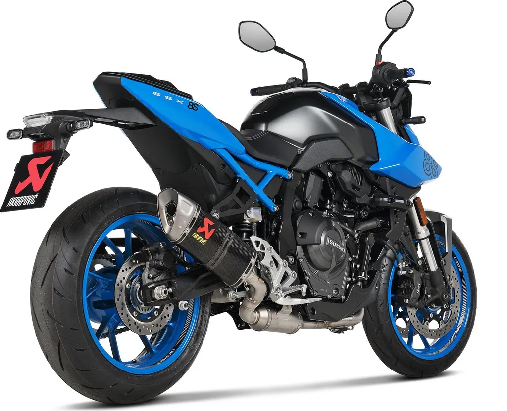 Support pot échappement Suzuki GSX Akrapovic argent pour montage piste - 4