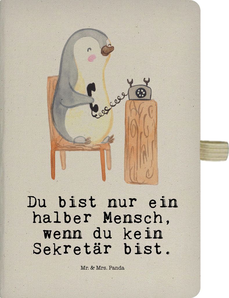 Mr. & Mrs. Panda Notizbuch A5 Sekretär Herz - Transparent - Produktbild 