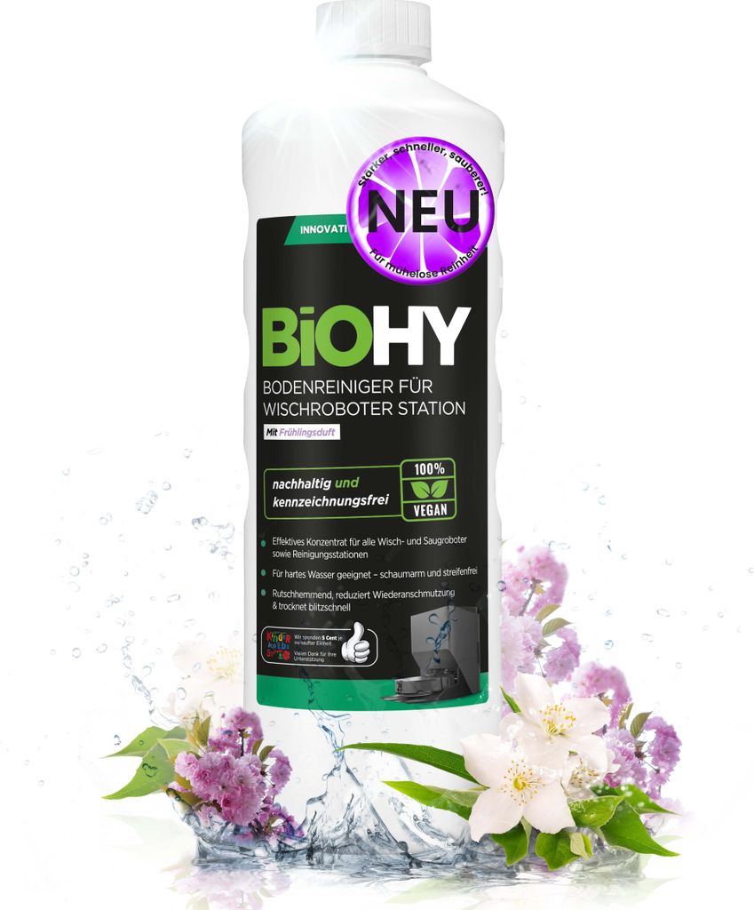 BiOHY Bodenreiniger für Wischroboter Station mit Produktbild 
