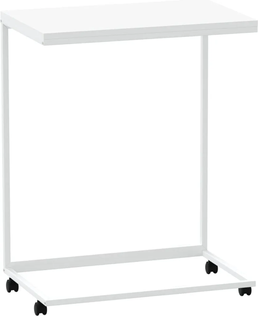 Tavolino Multifunzione SYFAX™ Bianco 55x35x70 cm | Mobilità e Stile
