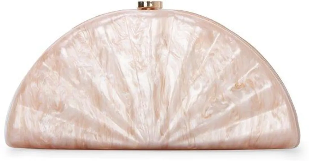 Pochette de mariage chic en acrylique avec chaîne pour demoiselle d'honneur