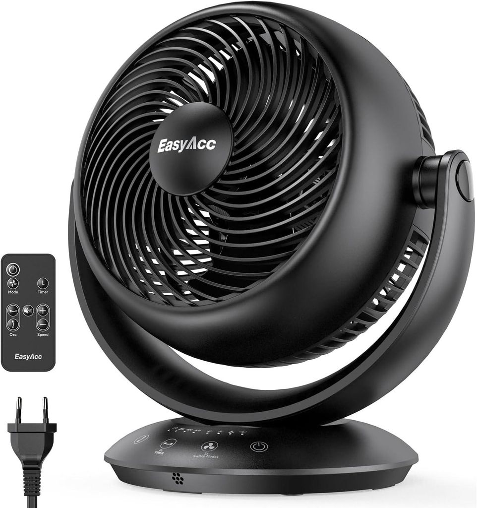 EasyAcc Ventilator Leise, 25dB Tischventilator sehr Leise, Produktbild 