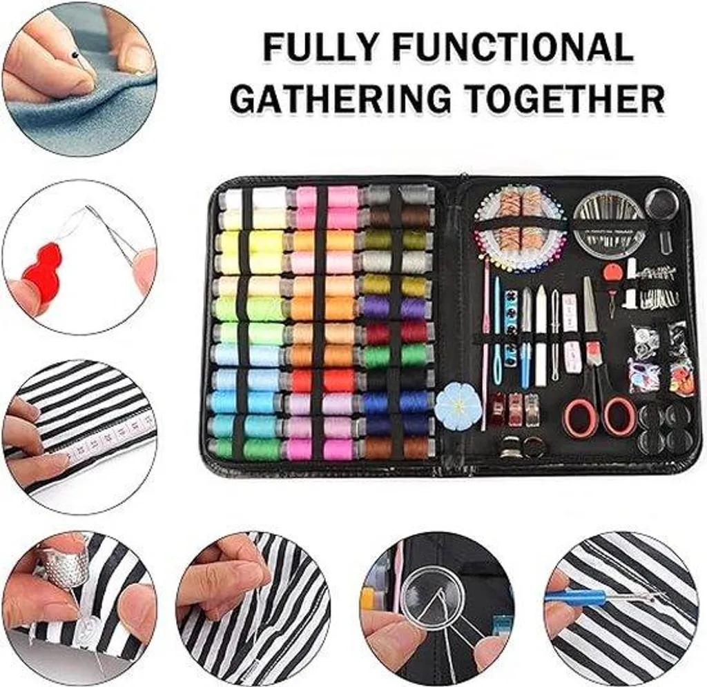 Kit de couture pour voyage et maison avec accessoires indispensables XL