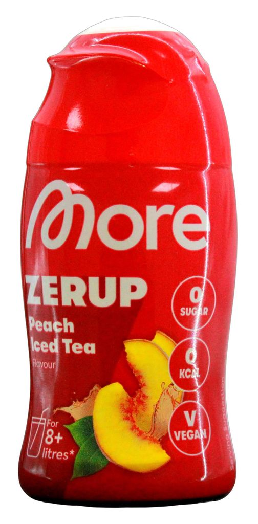 More Zerup Peach Iced Tea Flavour Getränkesirup Zero, 5er Produktbild 