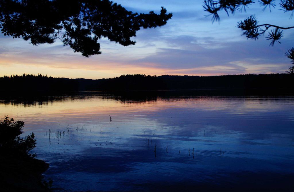 hansepuzzle 10062 - Sonnenuntergang in Schweden Puzzle, 500 Teile, Natur, 46,0 x 30,0cm mit hochwertiger Aufbewahrung, Kartonbox & Beutel