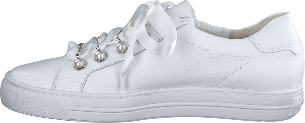 Paul Green Damen Sneaker - Weiße Hightops Aus Rauleder | Mit Reißverschluss | Wechselfußbett | Made In Europe