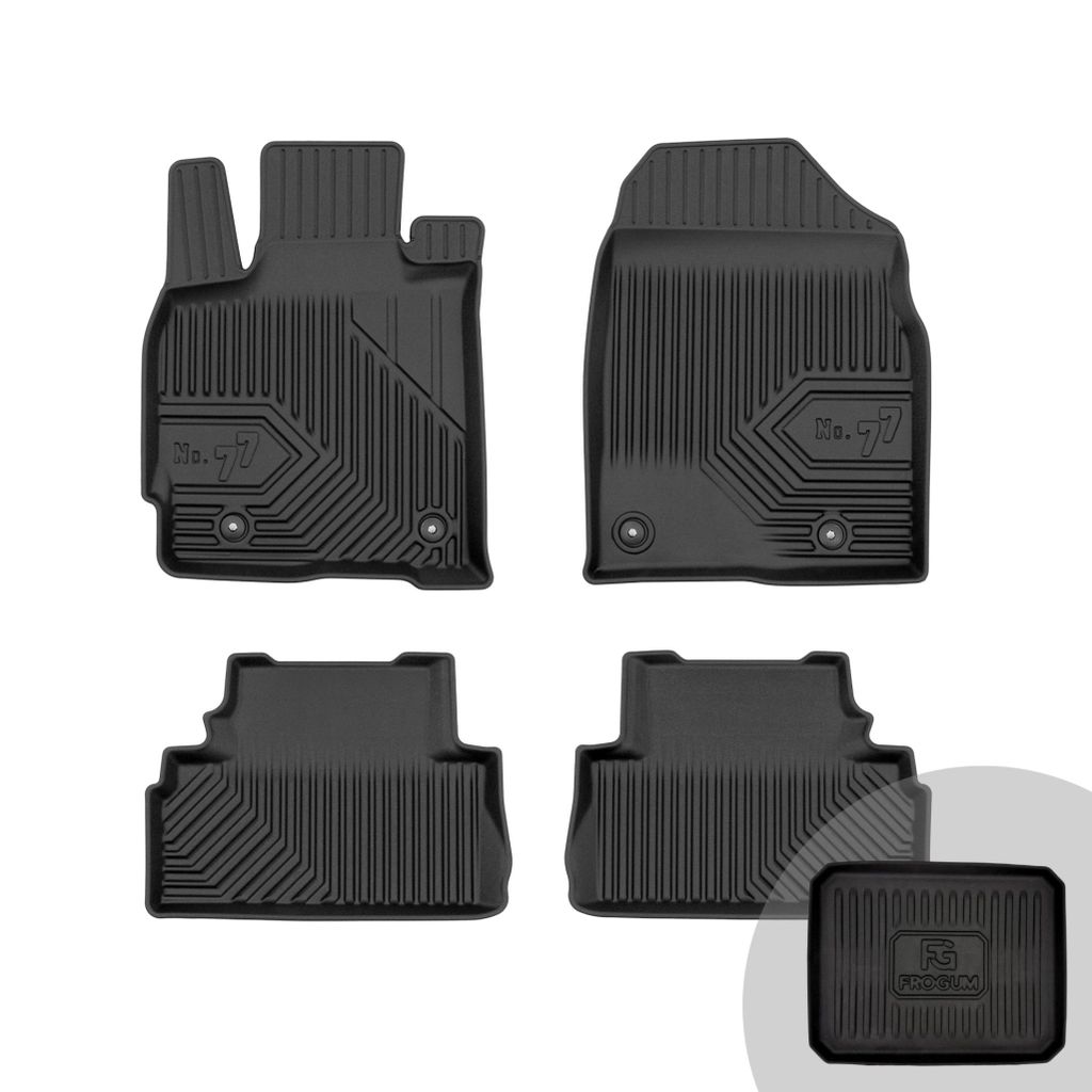 FROGUM No.77 Gummimatten Ganzjahresset von Auto Fußmatten Autofussmatten für Mazda CX-7 2006-2012