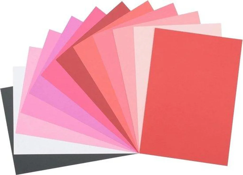 Cartes de Saint-Valentin A4 216g Gaufrées pour Scrapbooking de Qualité